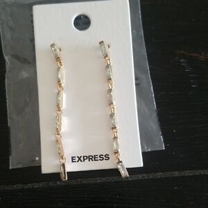 Express Gold and Silver Geometric Earrings